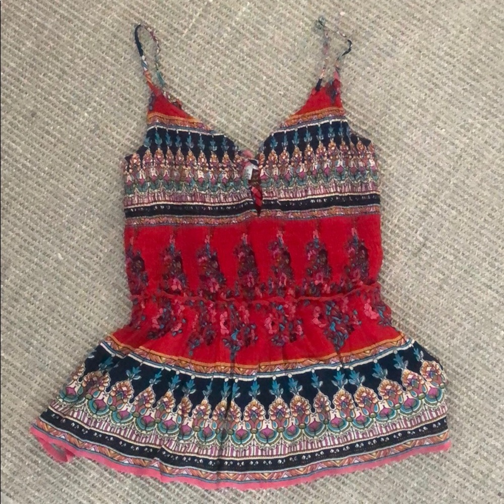 Patrons of Peace Bandana Like Festival Top sz S